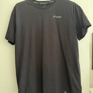 Youngla #408 Men's Black Crewneck Tee